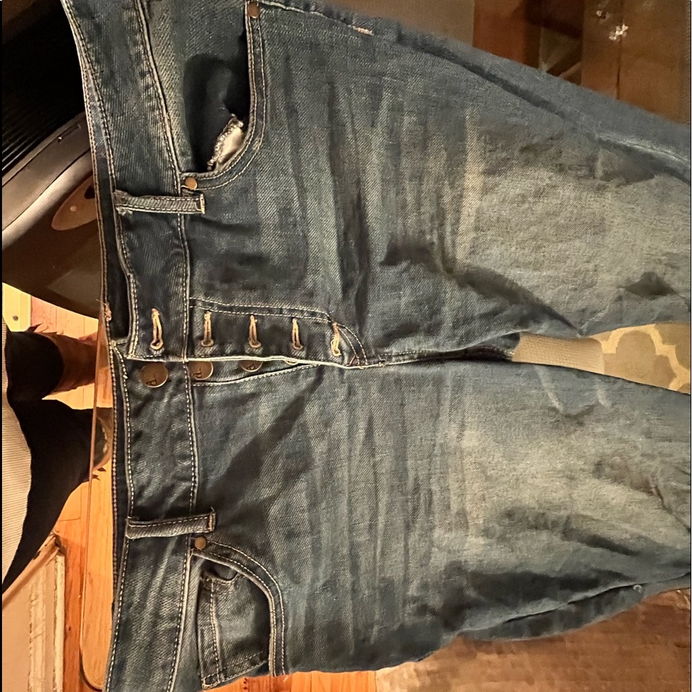 D.jeans blue wide leg jeans